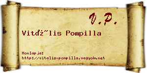 Vitális Pompilla névjegykártya